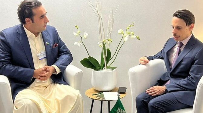 بلاول بھٹو کی ڈیووس میں سعودی وزیر خارجہ سے ملاقات