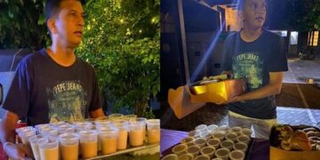 روشن ماہنامہ پٹرول پمپس پر لائنوں میں لگے لوگوں میں چائے تقسیم کرتے رہے