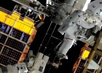 بین الاقوامی خلائی اسٹیشن پر  نیا سولر ایرے کامیابی کے ساتھ نصب