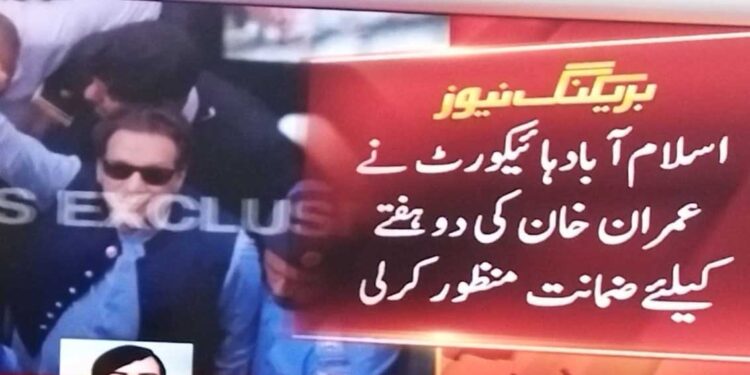 القادر ٹرسٹ کیس: عدالت نے عمران خان کی دو ہفتے کی ضمانت منظور کر لی