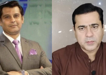 اینکر عمران ریاض خان کی بازیابی کےلیے لاہور پریس کلب کے سامنے احتجاجی مظاہرہ