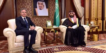 امریکی وزیر خارجہ کی سعودی ولی عہد محمد بن سلمان سے ملاقات