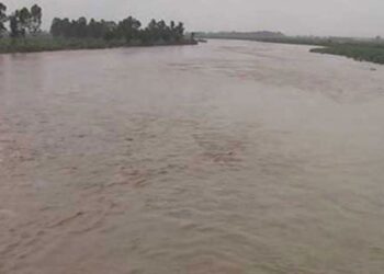 دریائے ستلج میں گنڈا سنگھ کے مقام پر انتہائی اونچے درجے کا سیلاب